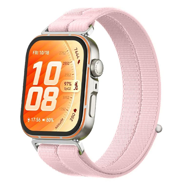 Cinturino per orologio con inserti in metallo e cuciture in nylon, realizzato con filato di piuma., For Huawei Watch Fit 5 / Fit 5 Pro / Fit 4