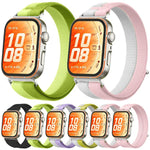 Cinturino per orologio con inserti in metallo e cuciture in nylon, realizzato con filato di piuma., For Huawei Watch Fit 5 / Fit 5 Pro / Fit 4