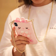 Custodia silicone Cherry Blossoms per iPhone X/XS