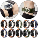 Cinturino per orologio in vera pelle con fibbia magnetica a doppia G., For Apple Watch 46mm / 49mm / 45mm / 44mm, For Apple Watch 42mm / 41mm / 40mm / 38mm