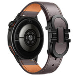 Cinturino per orologio in vera pelle con fibbia magnetica a doppia G., 22mm