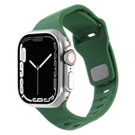 Cinturino per orologio in silicone con fibbia a chiodo rovesciata a trama irregolare., For Apple Watch 46mm / 49mm / 45mm / 44mm