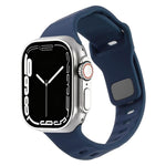 Cinturino per orologio in silicone con fibbia a chiodo rovesciata a trama irregolare., For Apple Watch 46mm / 49mm / 45mm / 44mm