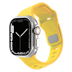 Cinturino per orologio in silicone con fibbia a chiodo rovesciata a trama irregolare., For Apple Watch 46mm / 49mm / 45mm / 44mm