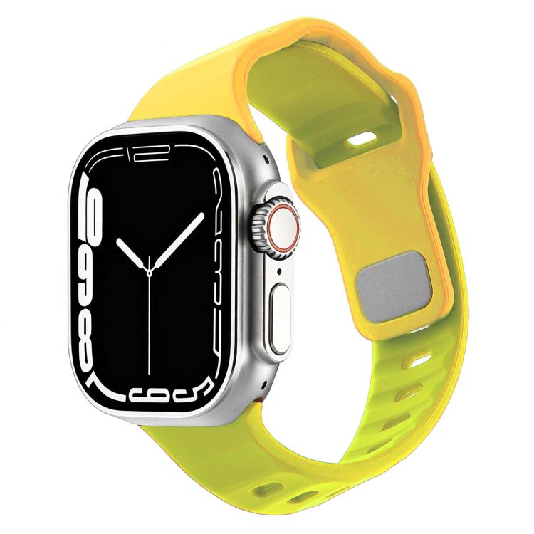 Cinturino per orologio in silicone con fibbia a chiodo rovesciata a trama irregolare., For Apple Watch 46mm / 49mm / 45mm / 44mm