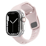 Cinturino per orologio in silicone con fibbia a chiodo rovesciata a trama irregolare., For Apple Watch 42mm / 41mm / 40mm / 38mm