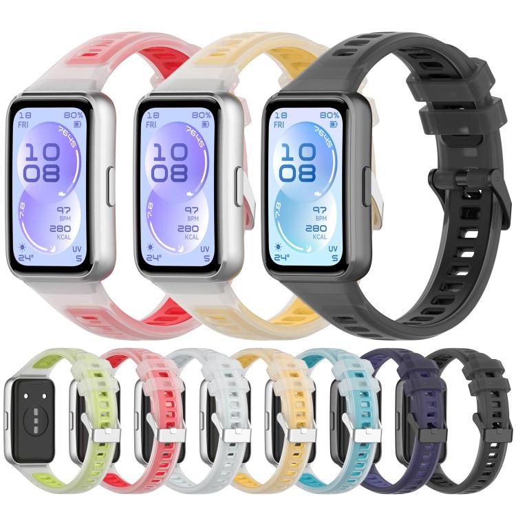 Cinturino per orologio in silicone traslucido effetto gelatina, For Huawei Band 11 / Band 11 Pro