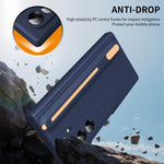 Custodia per telefono Jinghong pieghevole, antiurto, con supporto a cerniera e penna inclusa., For Galaxy Z Fold8 Ultra 5G