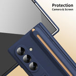 Custodia per telefono Jinghong pieghevole, antiurto, con supporto a cerniera e penna inclusa., For Galaxy Z Fold8 Ultra 5G