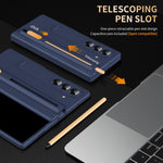 Custodia per telefono Jinghong pieghevole, antiurto, con supporto a cerniera e penna inclusa., For Galaxy Z Fold8 Ultra 5G