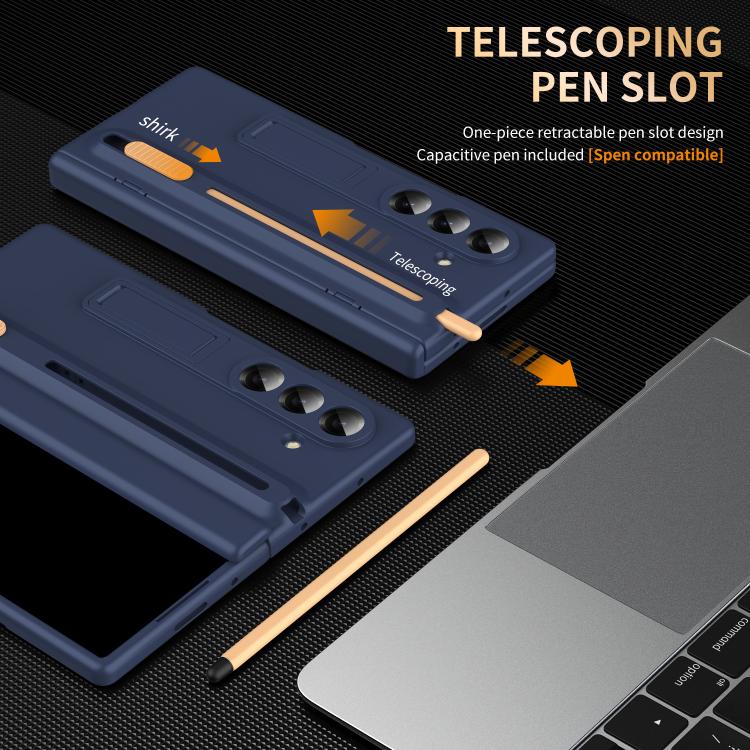 Custodia per telefono Jinghong pieghevole, antiurto, con supporto a cerniera e penna inclusa., For Galaxy Z Fold8 Ultra 5G