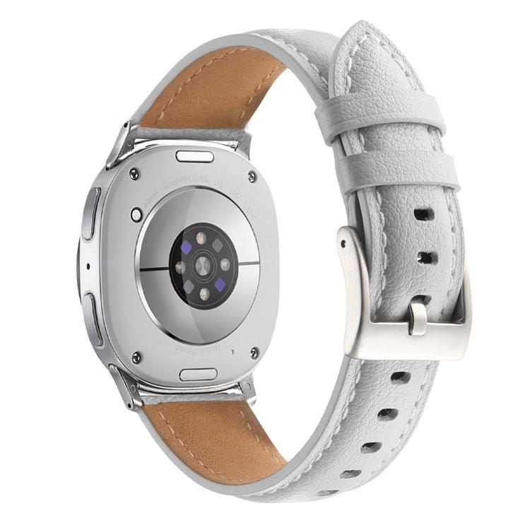 Cinturino per orologio in vera pelle con punta affusolata, For Samsung Galaxy Watch8 / Watch8 Classic