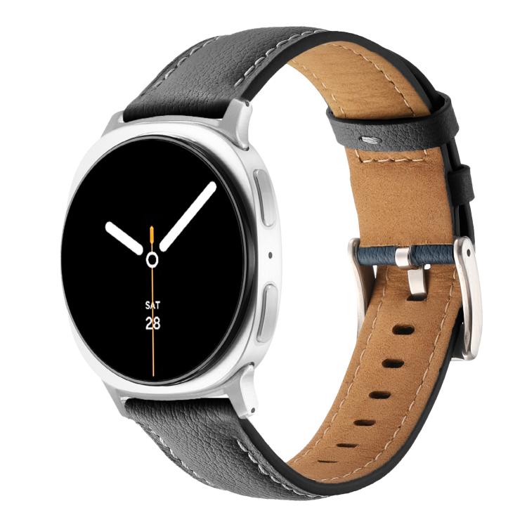 Cinturino per orologio in vera pelle con punta affusolata, For Samsung Galaxy Watch8 / Watch8 Classic