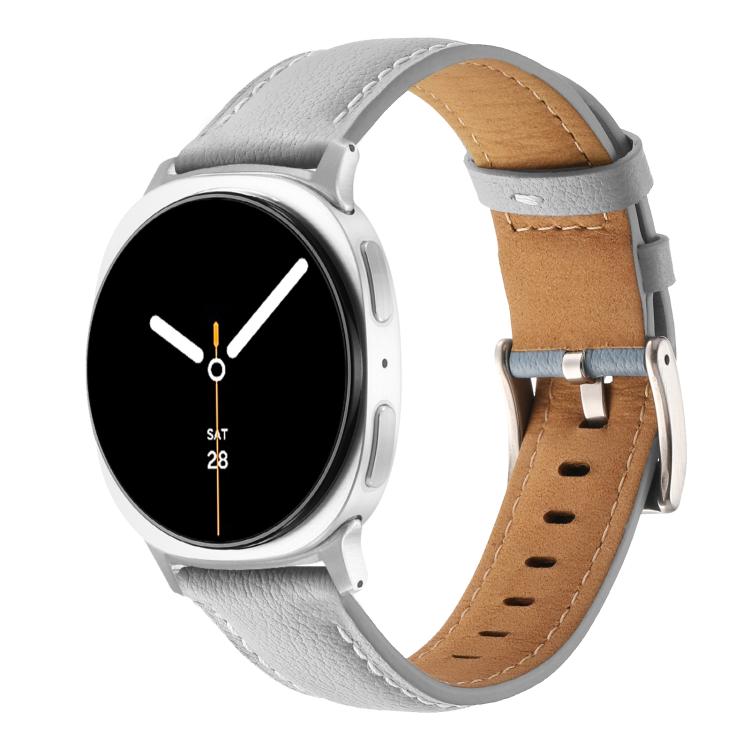 Cinturino per orologio in vera pelle con punta affusolata, For Samsung Galaxy Watch8 / Watch8 Classic