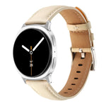 Cinturino per orologio in vera pelle con punta affusolata, For Samsung Galaxy Watch8 / Watch8 Classic