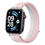 Cinturino per orologio con inserti in metallo e cuciture in nylon, realizzato con filato di piuma., For Xiaomi Band 10 Pro / 9 Pro / Redmi Watch 6