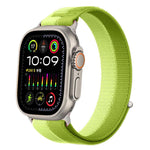 Cinturino per orologio con inserti in metallo e cuciture in nylon, realizzato con filato di piuma., For Apple Watch 46mm / 49mm / 45mm / 44mm, For Apple Watch 42mm / 41mm / 40mm / 38mm