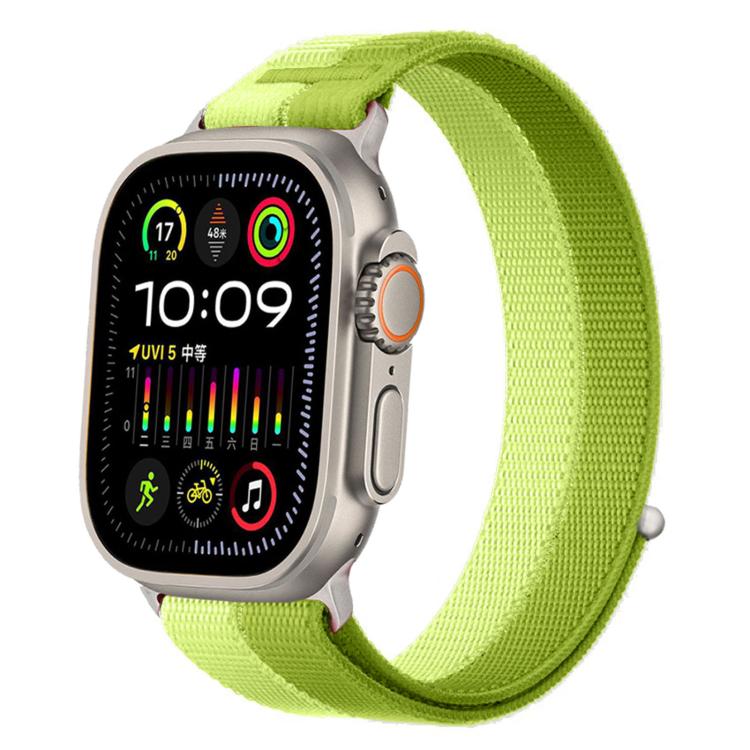 Cinturino per orologio con inserti in metallo e cuciture in nylon, realizzato con filato di piuma., For Apple Watch 46mm / 49mm / 45mm / 44mm, For Apple Watch 42mm / 41mm / 40mm / 38mm