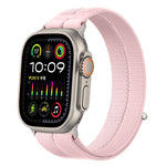 Cinturino per orologio con inserti in metallo e cuciture in nylon, realizzato con filato di piuma., For Apple Watch 46mm / 49mm / 45mm / 44mm, For Apple Watch 42mm / 41mm / 40mm / 38mm