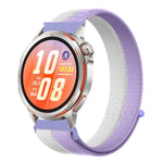 Cinturino per orologio in nylon con passanti cuciti a mano e filo di piuma., 22mm, 20mm