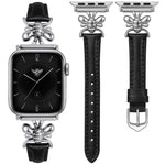 Cinturino per orologio in pelle vegana con piccola ape in metallo., For Apple Watch 46mm / 49mm / 45mm / 44mm, For Apple Watch 42mm / 41mm / 40mm / 38mm