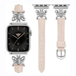 Cinturino per orologio in pelle vegana con piccola ape in metallo., For Apple Watch 46mm / 49mm / 45mm / 44mm, For Apple Watch 42mm / 41mm / 40mm / 38mm
