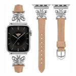 Cinturino per orologio in pelle vegana con piccola ape in metallo., For Apple Watch 46mm / 49mm / 45mm / 44mm, For Apple Watch 42mm / 41mm / 40mm / 38mm