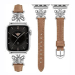 Cinturino per orologio in pelle vegana con piccola ape in metallo., For Apple Watch 46mm / 49mm / 45mm / 44mm, For Apple Watch 42mm / 41mm / 40mm / 38mm