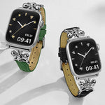 Cinturino per orologio in pelle vegana con piccola ape in metallo., For Apple Watch 46mm / 49mm / 45mm / 44mm, For Apple Watch 42mm / 41mm / 40mm / 38mm