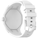 Cinturino per orologio in silicone con fibbia ad ardiglione integrata in acciaio inossidabile., For Swatch Royal Pop / Audemars Piguet