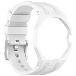 Cinturino per orologio in silicone con fibbia ad ardiglione integrata in acciaio inossidabile., For Swatch Royal Pop / Audemars Piguet