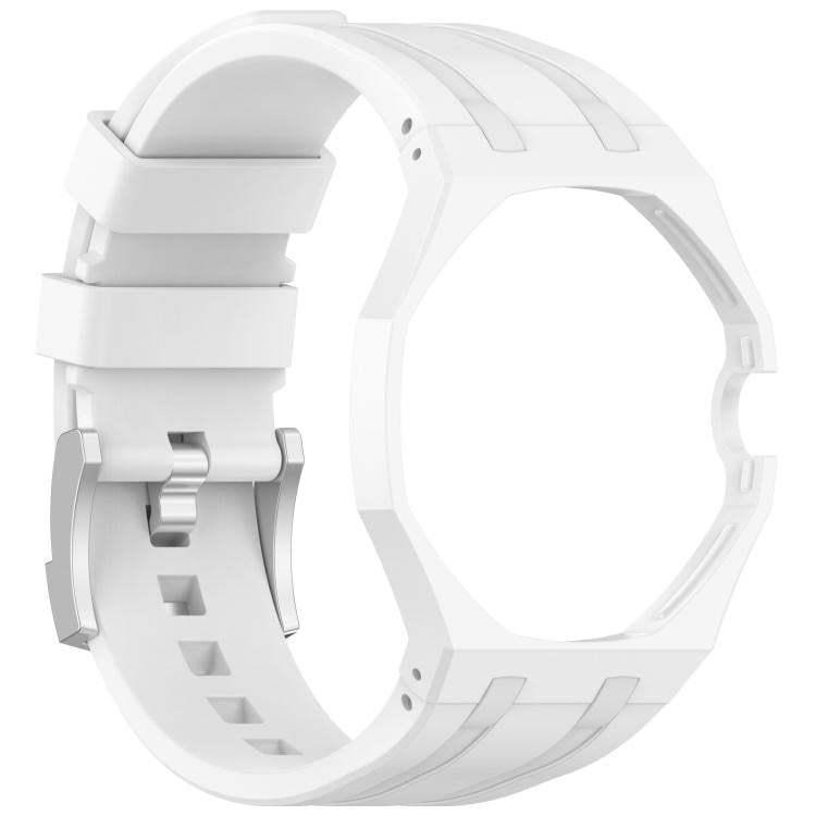 Cinturino per orologio in silicone con fibbia ad ardiglione integrata in acciaio inossidabile., For Swatch Royal Pop / Audemars Piguet