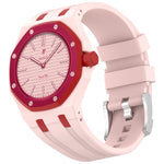 Cinturino per orologio in silicone con fibbia ad ardiglione integrata in acciaio inossidabile., For Swatch Royal Pop / Audemars Piguet