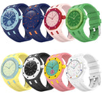 Cinturino per orologio in silicone con fibbia ad ardiglione integrata in acciaio inossidabile., For Swatch Royal Pop / Audemars Piguet