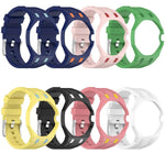 Cinturino per orologio in silicone con fibbia ad ardiglione integrata in acciaio inossidabile., For Swatch Royal Pop / Audemars Piguet