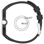 Cinturino per orologio in silicone con fibbia ad ardiglione integrata in acciaio inossidabile., For Swatch Royal Pop / Audemars Piguet