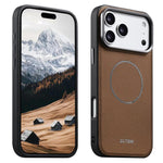 Custodia per telefono Suteni G8 con texture a triangolo magnetico e retro in ecopelle vegana., For iPhone 17 Pro Max, For iPhone 17 Pro, For iPhone 17, For iPhone 16 Pro Max, For iPhone 16 Pro, For iPhone 16, For iPhone 15 Pro Max, For iPhone 15 Pro