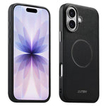 Custodia per telefono Suteni G8 con texture a triangolo magnetico e retro in ecopelle vegana., For iPhone 17 Pro Max, For iPhone 17 Pro, For iPhone 17, For iPhone 16 Pro Max, For iPhone 16 Pro, For iPhone 16, For iPhone 15 Pro Max, For iPhone 15 Pro