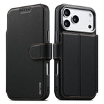 Custodia per telefono Suteni Q09 con portafoglio magnetico staccabile 2 in 1 in pelle vegana con texture triangolare., For iPhone 17 Pro Max, For iPhone 17 Pro, For iPhone 17, For iPhone 16 Pro Max, For iPhone 16 Pro, For iPhone 16, For iPhone 15 Pro M...