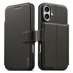 Custodia per telefono Suteni Q09 con portafoglio magnetico staccabile 2 in 1 in pelle vegana con texture triangolare., For iPhone 17 Pro Max, For iPhone 17 Pro, For iPhone 17, For iPhone 16 Pro Max, For iPhone 16 Pro, For iPhone 16, For iPhone 15 Pro M...