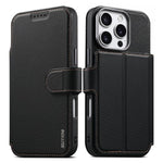 Custodia per telefono Suteni Q09 con portafoglio magnetico staccabile 2 in 1 in pelle vegana con texture triangolare., For iPhone 17 Pro Max, For iPhone 17 Pro, For iPhone 17, For iPhone 16 Pro Max, For iPhone 16 Pro, For iPhone 16, For iPhone 15 Pro M...