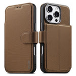 Custodia per telefono Suteni Q09 con portafoglio magnetico staccabile 2 in 1 in pelle vegana con texture triangolare., For iPhone 17 Pro Max, For iPhone 17 Pro, For iPhone 17, For iPhone 16 Pro Max, For iPhone 16 Pro, For iPhone 16, For iPhone 15 Pro M...