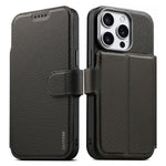 Custodia per telefono Suteni Q09 con portafoglio magnetico staccabile 2 in 1 in pelle vegana con texture triangolare., For iPhone 17 Pro Max, For iPhone 17 Pro, For iPhone 17, For iPhone 16 Pro Max, For iPhone 16 Pro, For iPhone 16, For iPhone 15 Pro M...
