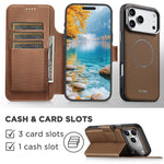 Custodia per telefono Suteni Q09 con portafoglio magnetico staccabile 2 in 1 in pelle vegana con texture triangolare., For iPhone 17 Pro Max, For iPhone 17 Pro, For iPhone 17, For iPhone 16 Pro Max, For iPhone 16 Pro, For iPhone 16, For iPhone 15 Pro M...