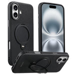 Custodia per telefono Suteni G7 con supporto magnetico a rotazione a 360° e retro in similpelle vegana con texture triangolare., For iPhone 17 Pro Max, For iPhone 17 Pro, For iPhone 17, For iPhone 16 Pro Max, For iPhone 16 Pro, For iPhone 16           ...