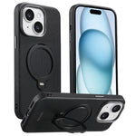 Custodia per telefono Suteni G7 con supporto magnetico a rotazione a 360° e retro in similpelle vegana con texture triangolare., For iPhone 15, For iPhone 14 Pro, For iPhone 14 Pro Max, For iPhone 14 / 13
