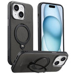 Custodia per telefono Suteni G7 con supporto magnetico a rotazione a 360° e retro in similpelle vegana con texture triangolare., For iPhone 15, For iPhone 14 Pro, For iPhone 14 Pro Max, For iPhone 14 / 13