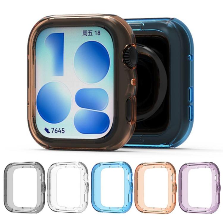 Custodia protettiva per orologio in TPU cavo a mezza copertura color caramella, For Huawei  Watch Fit 5 Pro, For Huawei  Watch Fit 5