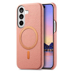 Cover posteriore per telefono in PU con texture litchi e MagSafe spazzolato., For Galaxy S23 Ultra 5G, For Galaxy S23+ 5G, For Galaxy S23 5G