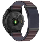 Cinturino per orologio in nylon a due sezioni con fibbia a C, ideale per alta montagna., For Gamin 26mm